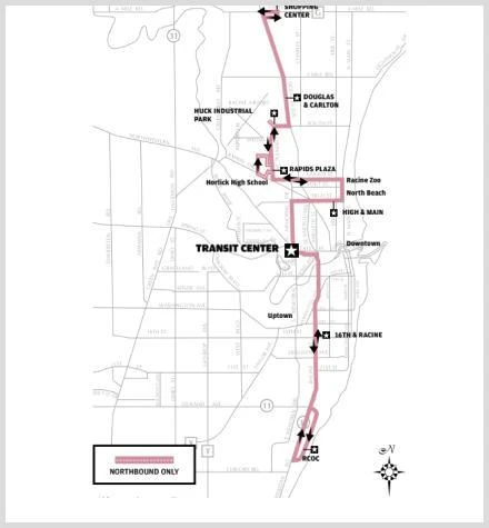 RYDE Racine Transportation Route 5