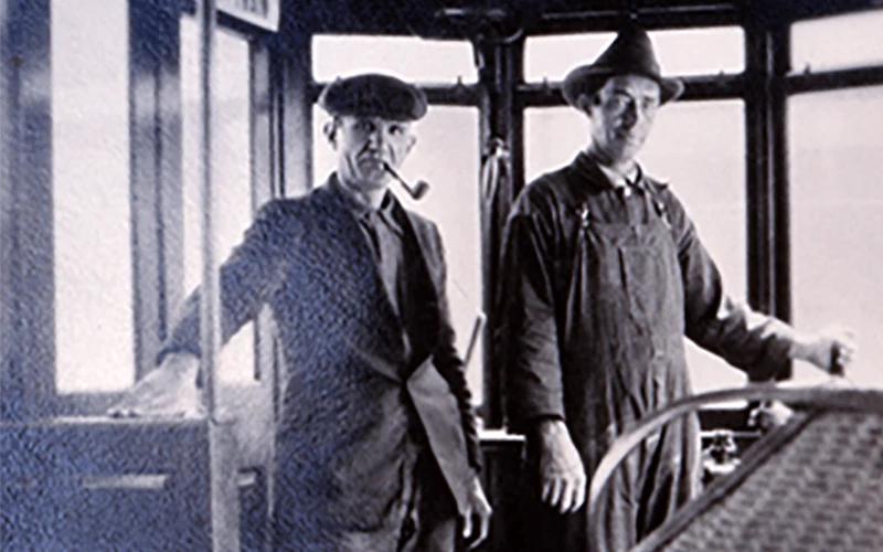  Racine, WI, TMER&L streetcar, Goold Street carbarn, Joseph Knotek, 1930