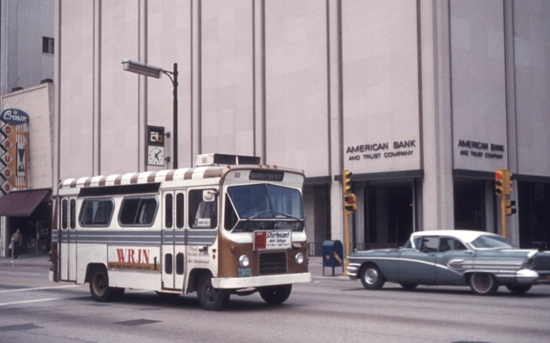 Racine, WI, Flash Transit, Main Street, Flexette, WRJN radio, 1970